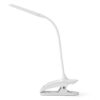 Clip Desk Lamp Table LED Bulb Lamps Set USB Outlet White Modern Shade Gooseneck Dimmable Light Clamp Base Touch Sensor Switch Charging Battery Office Room Bedroom Dorm Kids Small Girls Study Reading 87 31t6joIBp8L