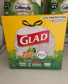 Glad ForceFlex Tall Kitchen Drawstring Trash Bags, 13 Gal, 100 Ct (Package May Vary) 50 31tCPUOFE L