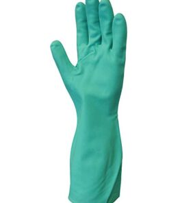 SHOWA 730 Nitrile Cotton Flock-lined Chemical Resistant Glove, X-Small (Pack of 12 Pairs) 6 31tdXqymnL