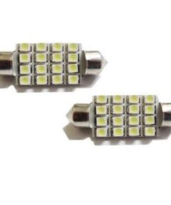 iJDMTOY 16-SMD 1.60" 39mm 6418 C5W LED License Plate Light Bulbs, Xenon White 26 31tpZ14zkL