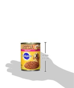 PEDIGREE CHOPPED GROUND DINNER Adult Canned Soft Wet Dog Food Variety Pack, with Chicken and with Beef, 13.2 oz. Cans (Pack of 12) Beef & Chicken 13.2 Ounce (Pack of 12) 31 31uzNF9vJgL