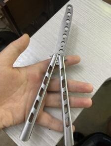 WodsWod Butterfly Knife Trainer, Practice Training Butterfly Knife Tool, Balisong Trainer Unsharpened Blade 17 31viAV0T lL