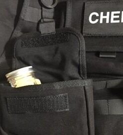 ThinkGeek Tactical Molle Apron - 2 Large Pouches and 3 Smaller Pouches, Front and Back Removable Patch with Adjustable Side Strap for the Perfect Fit 18 31vjVEu7zEL