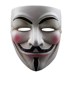NEVLANTII V for Vendetta Guy Fawkes Mask Quality Anonymous Mask Halloween Costume Hackers Mask Cosplay Party Mask One Size 34 31vlHgCHiaL