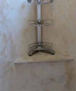 simplehuman Corner Shower Caddy, Stainless Steel and Anodized Aluminum 38 31wFsUMWVaL