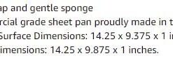 USA Pan Bakeware Jelly Roll Pan, Warp Resistant Nonstick Baking Pan, Made in the USA from Aluminized Steel Set of 1 33 31wtT92 3oL