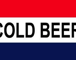 NEW 3X5 Cold Beer FLAG 3 x 5 Red White Blue Banner Sign