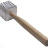 NEW, Extra Large Heavy-Duty Meat Tenderizer Mallet, Meat Tenderizer Hammer, Double-sided, Commercial-Grade, Wood Handle by Onesource 50 31z7xa4kXPL