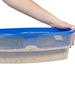 COOK'S CHOICE XL Original Better Breader Batter Bowl- All-in-One Mess Free Breading Station Tray for at Home or On-the-Go - Pour in Seasoning, Add Meat or Vegetables of Choice, & Just Shake 28 31zBh 8IgS