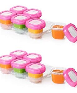 OXO Tot 2 ounce Baby Blocks Food Storage Containers, Pink 21 31zXJ RPgYL