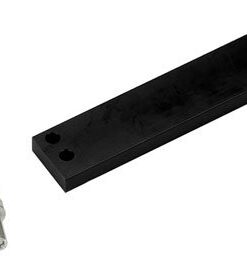 Securitron Aluminum Shim Bracket for M62 Magnalock Electromagnetic Lock, 8" Length, Black Anodized Finish