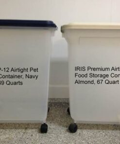 IRIS USA 67 Quart Airtight Pet Food Storage Container Clear/White 55 lbs 37 41 OmiiNWvL