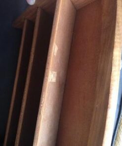 Home Basics Mail Organizer Wall Mount with Key Rack Hooks, Letter Holder For Office, Kitchen, Entryway, Pine 41 41 TaPsfC4L