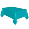 Unique Rectangular Plastic Table Cover, 54" x 108", Caribbean Teal 54" x 108" 40 41 UqwqyA L