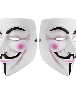 NEVLANTII V for Vendetta Guy Fawkes Mask Quality Anonymous Mask Halloween Costume Hackers Mask Cosplay Party Mask One Size 36 41 wmaS9YzL