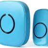 SadoTech Wireless Doorbell for Home - Battery Operated, 1000 Feet, Wireless Door Bell w/LED Flash, 1 push button + 1 receiver, Baby Blue 18 410f57QjB9L