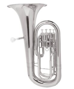 Mendini by CECILIO MEP-N Nickel Plated B Flat Euphonium with Stainless Steel Pistons 15 410fP32DTFL