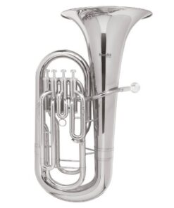 Mendini by CECILIO MEP-N Nickel Plated B Flat Euphonium with Stainless Steel Pistons 12 410v4cZXhRL