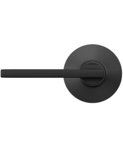 Schlage F10 V LAT 622 Latitude Door Lever, Hall & Closet Passage Lock, Matte Black Standard 24 4113HUCCS L