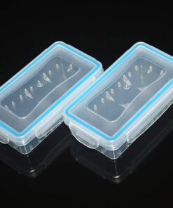 Orchidtent 4 Pieces Clear Plastic Waterproof Battery Storage Case Holder Organizer for 18650 Batteries / 16340 Batteries / CR123A batteries 18 411CFt88PjL