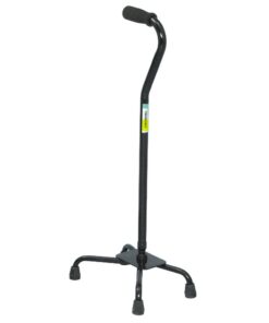 Essential Medical Supply Small Base Quad Cane, Black