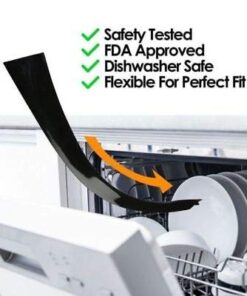 Stove Counter Gap Cover - Flexible Easy Clean Heat Resistant Wide & Long Gap Cap Fillers, Seals Spills Between Appliances, Furniture, Stovetop, Oven, Washer & Dryer, Set of 2 (Black, 21 Inches) 21'', Black 33 411NcmhBpL