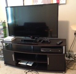 Ameriwood Home Carson TV Stand for TVs up to 50", Espresso 50" TV 41 411Yd26LY1L