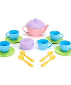 Green Toys Tea Set - BPA / Phthalates Free Play Toys for Gross Motor, Fine Skills Development. Kitchen Toys 19 411dMwG2F6L