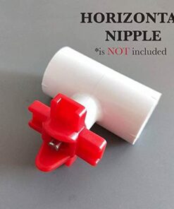 10 PVC Tee for Threaded Red Chicken Nipples Or Threaded Brass Rabbit Nipples 16 411jpT2J7rL