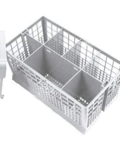Qualtex Dishwasher Cutlery Silverware Basket Holder Grey, 9 5/16 X 5 1/4 X 9 3/4 Inches 12 411k3PYAdL