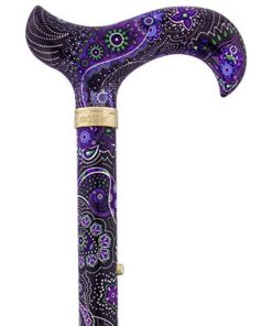 Purple Majesty Adjustable Folding Designer Derby Cane with Retractable Ice tip 11 411sbCQzEZL