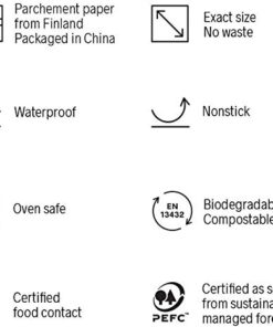 Alternative view of Kana Parchment Paper Baking Circles - 100 Pre-cut Rounds 8 inch_Ideal for Baking Cakes, Pastries & Cheesecakes - Suitable for tortilla Press 8 Inch Baking Round