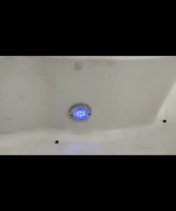 Partsam 4Pcs 3" Inch Round Chrome Marine Boat Lights Blue LED Transom Mount Stern Anchor Navigation Lights IP67 Waterproof, Boat LED Stern Lights, Night Fishing Lights,Deck Lights, 12V, Surface Mount 31 412380cxwL