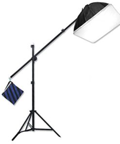 Alternative view of StudioFX H9004SB2 2400 Watt Large Photography Softbox Continuous Photo Lighting Kit 16" x 24" + Boom Arm Hairlight with Sandbag H9004SB2 by Kaezi