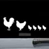 JS Artworks Chicken Family Vinyl Decal Sticker 20 412MZVBvAmL
