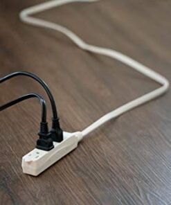 Woods SlimLine 2241 16/3 Flat Plug Indoor Extension Cord 8-Foot 3 Outlets Right Angled Plug Space Saving Design UL Listed 8 Foot (Pack of 1) 32 412fKWOTdtL