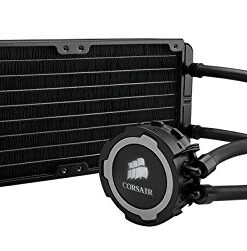 CORSAIR Hydro Series H105 AIO Liquid CPU Cooler, 240mm Thick Radiator, Dual 120mm PWM Fans 24 412ggTged2L