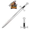 WarFoam Medieval Foam Sword with Metallic Chrome Finish on Blade Cosplay Costume 38 412qCnUd0LL