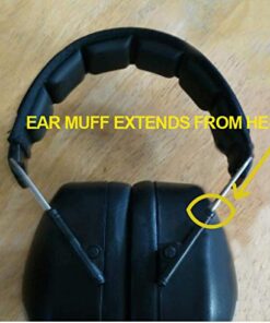 Professional Safety Ear Muffs by Decibel Defense - 37dB NRR - The HIGHEST Rated & MOST COMFORTABLE Ear Protection for Shooting & Industrial Use - THE BEST HEARING PROTECTION...GUARANTEED Regular Black 39 412sr408lML 4