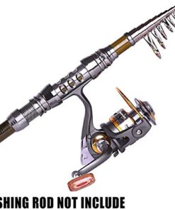 Sougayilang Spinning Fishing Reels with Left/Right Interchangeable Collapsible Wood Handle Powerful Metal Body 5.2:1/5.1:1 Gear Ratio Smooth 11BB for Inshore Boat Rock Freshwater Saltwater Fishing DK3000 25 413dtSlTBKL