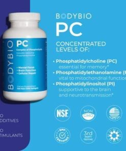 BodyBio Brain Supplement 8 oz - Pure Phospholipid Complex for Healthy Aging | Nootropics Booster | Enhance Focus, Memory, Cellular Repair Phosphatidylcholine for Increased Bioavailability 8 Fl Oz (Pack of 1) 13 413hvj9u68L