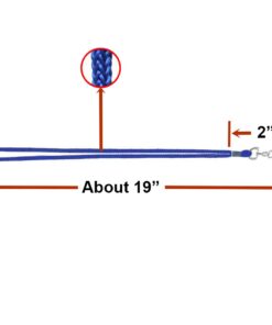 HOSL 100 Pack Badge Lanyards Office Lanyard ID Card Lanyards Business Card Lanyards Students Lanyards Employee Lanyards Round 36" With Swivel Hook (Blue) 100pack Blue 16 413n4EWuXVL