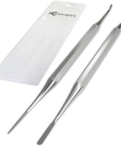 Kohm KP-7100 Ingrown Toenail Tool Kit, File & Lifter Set - Professional Grade, Stainless Steel, Ingrown Toe Nail Pedicure Tools, Podiatry Tools Blacks File and Under Nail Cleaner 10 4141YoOgT9L
