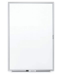 Quartet Whiteboard, Non-Magnetic Dry Erase White Board, 2' x 1.5', Total Erase, Silver Aluminum Frame (S531) 2' x 1.5' 12 414FDCl7OL