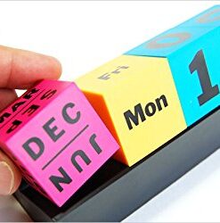 arteum – Perpetual Calendar, Cubes (Colors) – Multicolor multicolored 7 414a1gTyYIL