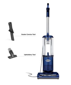 Shark NV105 Navigator Light Upright Vacuum with Large Dust Cup Capacity, Duster Crevice Tool & Upholstery Tool for Dependable Multi-Surface Cleaning, Blue Washable foam filters 21 414ik1FTyiL
