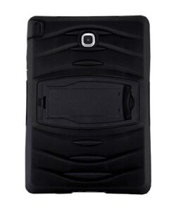 KIQ Galaxy Tab A 8.0 2015 T350 Case, Full-Body Shockproof Military Heavy Duty Case Cover Screen Protector Stand Samsung Galaxy Tab A 8.0 SM-T350 SM-T355 (2015) (Armor Black) Armor Black 37 4155t9HCZWL