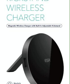 ESR Charger for Magsafe,Wireless Charger Kickstand, Charger for iPhone 15/14/14 Plus/14 Pro/14 Pro Max and iPhone 13/12 Series, with 5ft Removable Cable, Adapter Not Included, Black 1 PACK 41 4159xcvuEqL