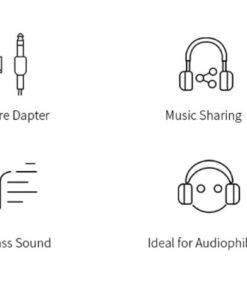 OneOdio Wired Over Ear Headphones Studio Monitor & Mixing DJ Stereo Headsets with 50mm Neodymium Drivers and 1/4 to 3.5mm Jack for AMP Computer Recording Podcast Keyboard Guitar Laptop - Black 32 415N5h8zotL