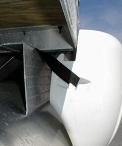 Taylor Made Fender for Pontoon Boats, Molded-in Ridge Hook Design, Contoured Shape Hugs Rail Profile, Securing Straps Included, American Made, White – 2020108236 8 415NAgLDJML